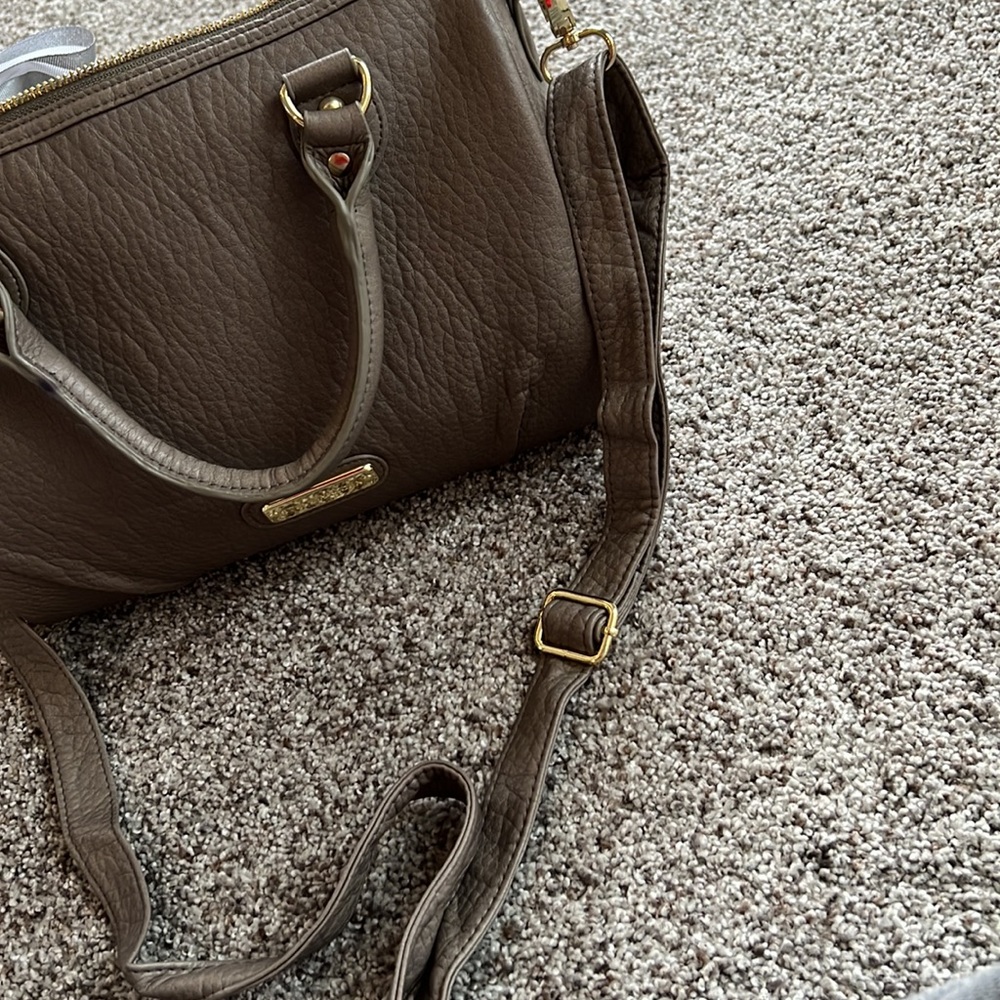 Steve Madden Dark Grey Bowler Style Purse - Picture 10 of 12